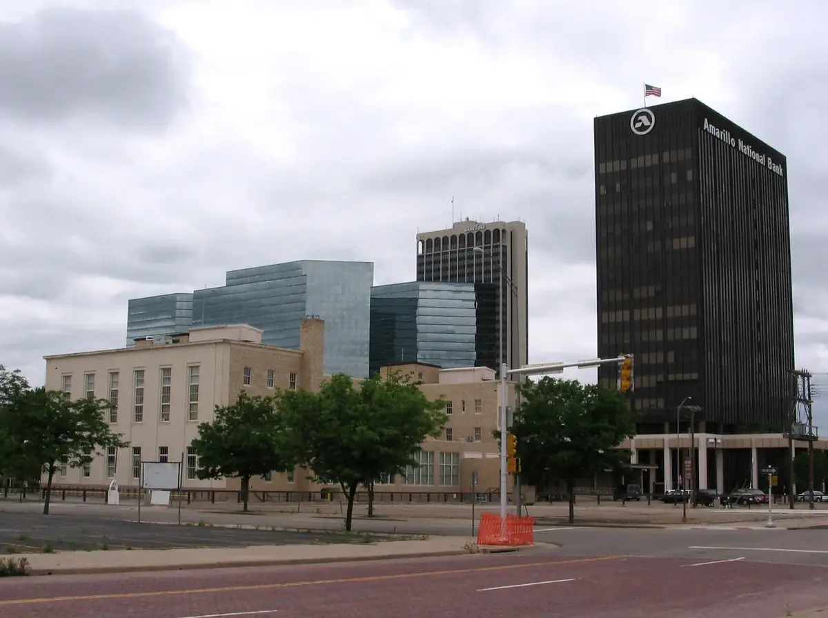 Amarillo Texas Downtown: the head-office city of Amarillo National Bank