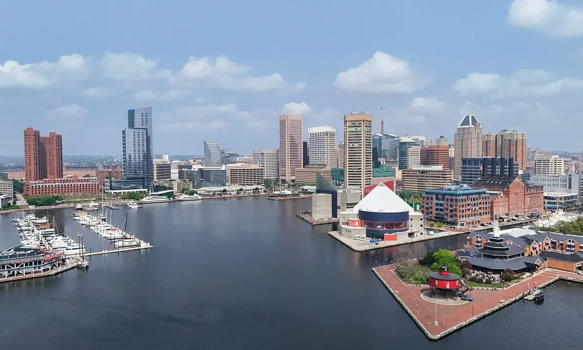 Baltimore, Maryland skyline: the head-office city of Howard Bank