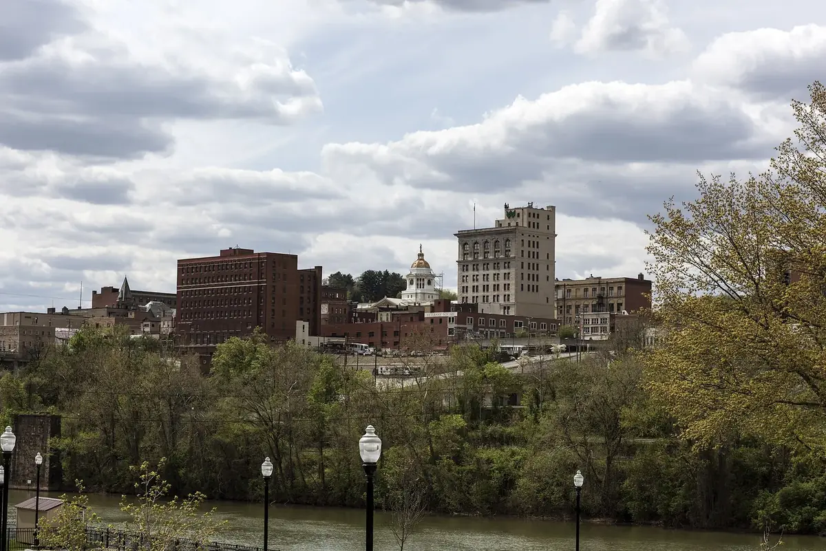 River view of Fairmont, West Virginia: the head-office city of MVB Bank, Inc