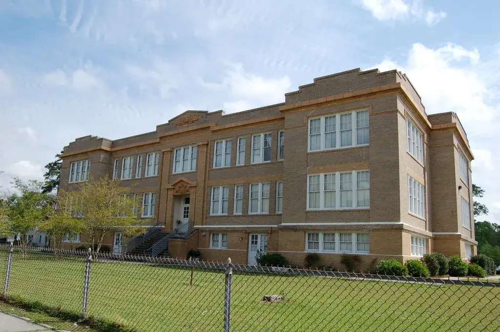 East Side School, Old Hammond High School, Louisiana: the head-office city of First Guaranty Bank