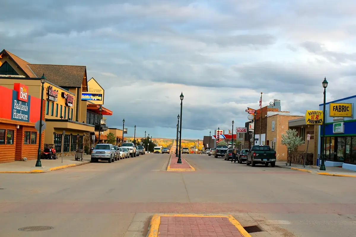 Main Street-Watford City: the head-office city of First International Bank & Trust