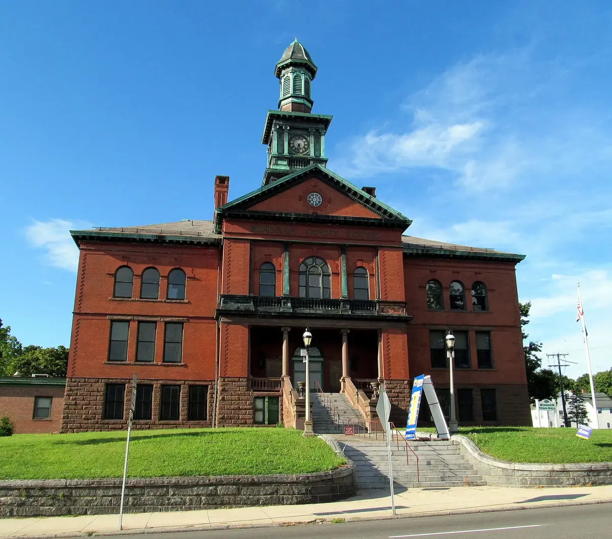 Town Hall, Willimantic, CT: the head-office city of Savings Institute Bank and Trust Company